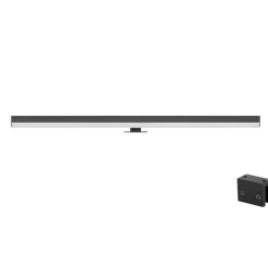 Applique Da Bagno-Selezionato da Mazzolaluce Applique nero per specchio da bagno 18w 3000k fissaggio clip