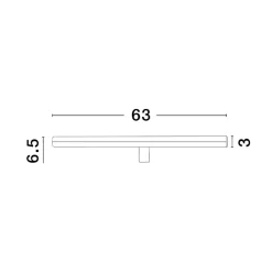 Applique Da Bagno-Selezionato da Mazzolaluce Applique nero per specchio da bagno 18w 3000k fissaggio clip