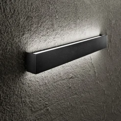 Applique Da Parete-Perenz Illuminazione Applique nero rettangolare led 14w 3000k moderna rummo perenz