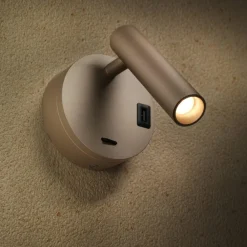 Applique Camera Da Letto-Vivida International Applique orientabile da comodino led 3000 4000k sabbia vivida betu