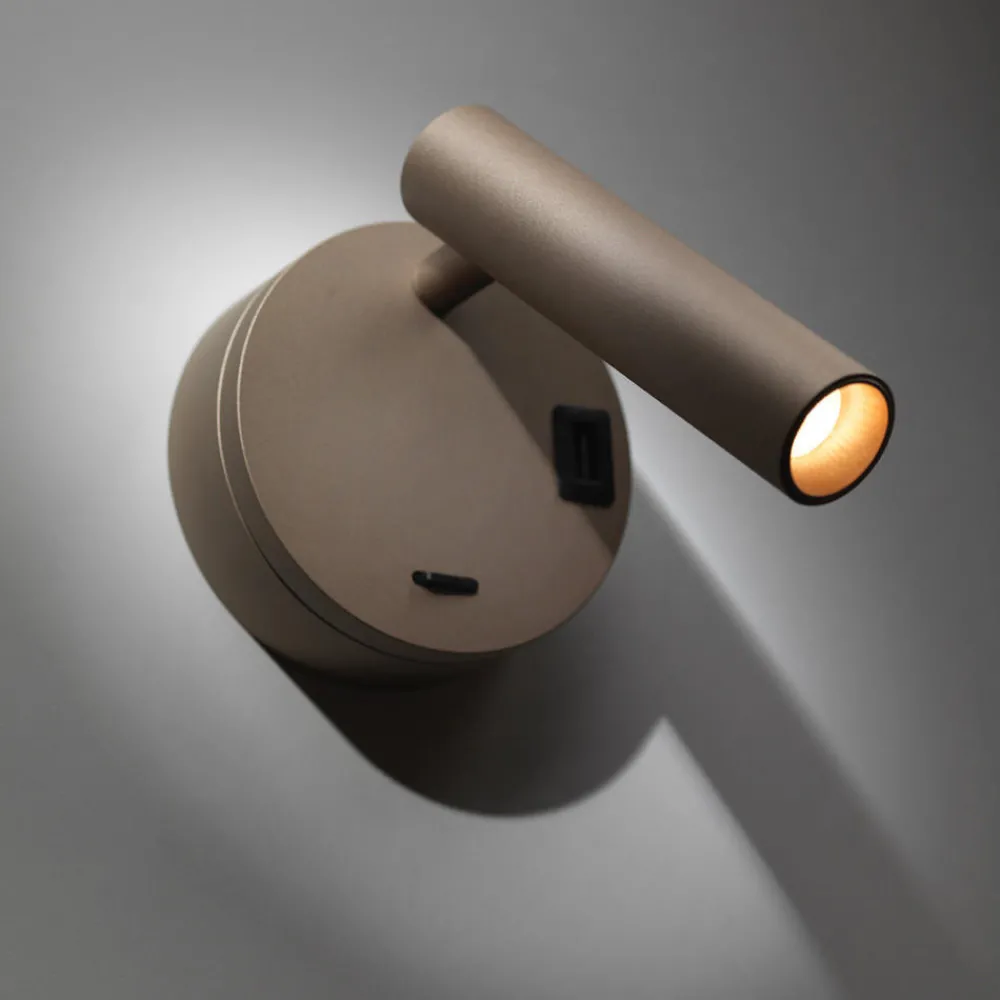 Applique Camera Da Letto-Vivida International Applique orientabile da comodino led 3000 4000k sabbia vivida betu