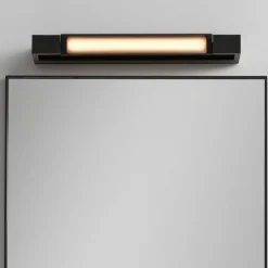 Applique Da Bagno-Selezionato da Mazzolaluce Applique orientabile nero led 12w 3000k per specchio da bagno