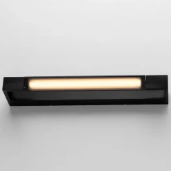 Applique Da Bagno-Selezionato da Mazzolaluce Applique orientabile nero led 12w 3000k per specchio da bagno