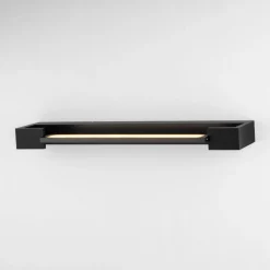 Applique Da Bagno-Selezionato da Mazzolaluce Applique orientabile nero led 12w 3000k per specchio da bagno