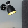 Applique Camera Da Letto-Selezionato da Mazzolaluce Applique orientabile nero oro per comodino camera da letto