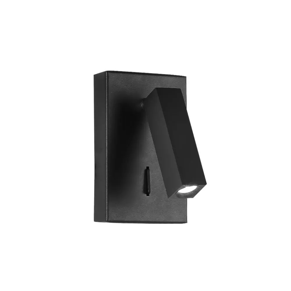 Applique Camera Da Letto-Selezionato da Mazzolaluce Applique orientabile per camera da letto led 3000k nero