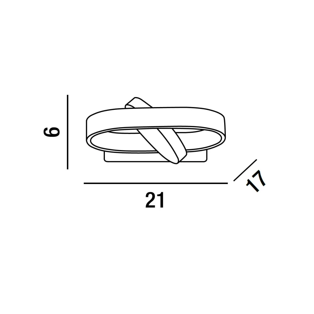 Applique Da Parete-Perenz Illuminazione Applique orientabile 6w led cct nero moderna belt