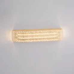 Applique Da Parete-Selezionato da Mazzolaluce Applique oro da parete contemporanea led 10w 3000k effetto cristallo