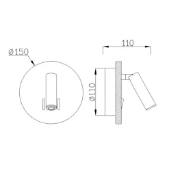 Applique Camera Da Letto-Selezionato da Mazzolaluce Applique ottone anticato moderna per comodini 2 luci led