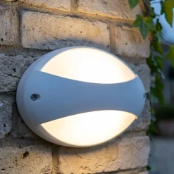 Applique Da Esterno-Selezionato da Mazzolaluce Applique ovale da esterno bianco led 7w 4000k ip65