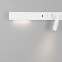 Applique Camera Da Letto-Selezionato da Mazzolaluce Applique parete comodino multifunzione bianco orientabile