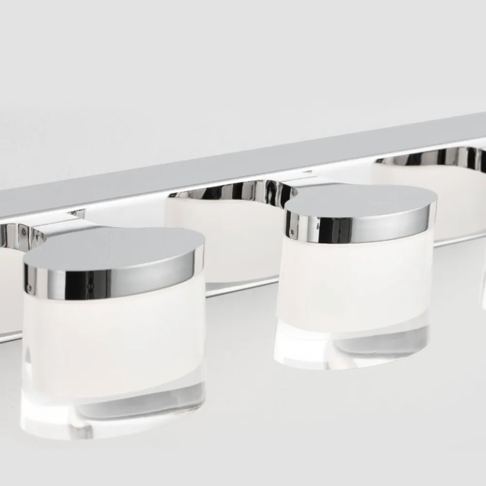 Applique Da Bagno-Selezionato da Mazzolaluce Applique per bagni luce sopra specchio cromato led 20w 3000k