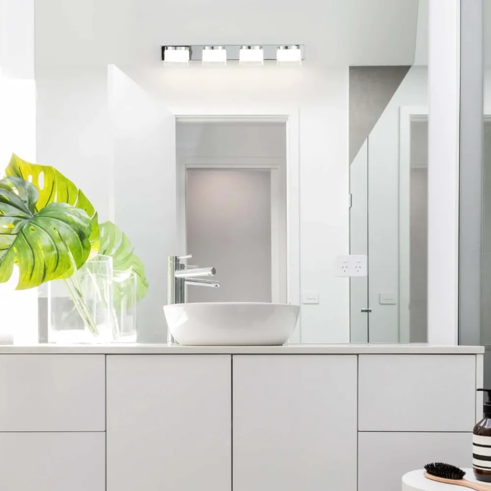 Applique Da Bagno-Selezionato da Mazzolaluce Applique per bagni luce sopra specchio cromato led 20w 3000k