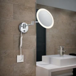 Applique Da Bagno-Selezionato da Mazzolaluce Applique per bagno con specchio led 3w touch orientabile ip44