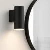 Applique Da Bagno-Selezionato da Mazzolaluce Applique per bagno moderna cilindro nero ip44