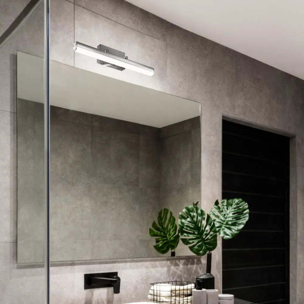 Applique Da Bagno-Selezionato da Mazzolaluce Applique per bagno moderno led 12w 3000k cromo ip44