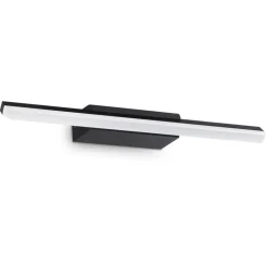 Applique Da Bagno-Ideal Lux Applique per bagno nera led 10w riflesso ap d42