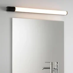 Applique Da Bagno-Selezionato da Mazzolaluce Applique per bagno nera tubo led 16w 3000k