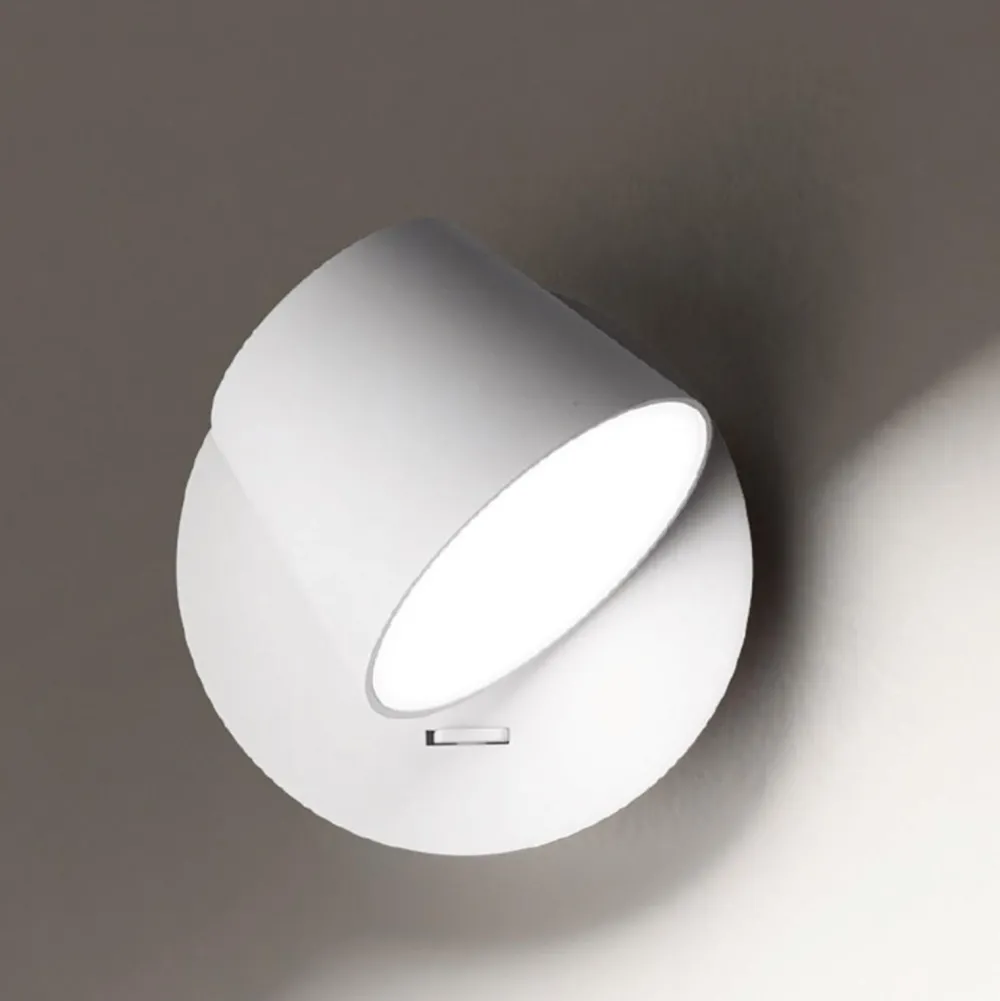 Applique Camera Da Letto-Perenz Illuminazione Applique per camera da letto bianco led 6w 3000k orientabile konec perenz
