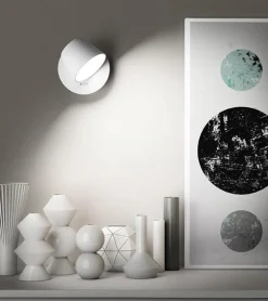 Applique Camera Da Letto-Perenz Illuminazione Applique per camera da letto bianco led 6w 3000k orientabile konec perenz