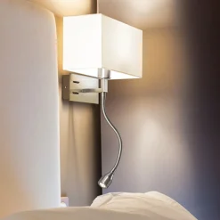 Applique Camera Da Letto-Perenz Illuminazione Applique per camera da letto con paralume para hotel perenz