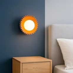 Applique Camera Da Letto-Selezionato da Mazzolaluce Applique per camera da letto ceramica caramello boccia vetro