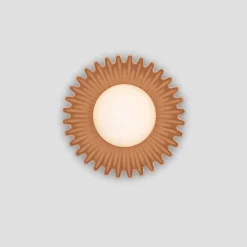 Applique Camera Da Letto-Selezionato da Mazzolaluce Applique per camera da letto ceramica caramello boccia vetro