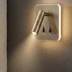 Applique Camera Da Letto-Selezionato da Mazzolaluce Applique per camera da letto quadrato ottone anticato