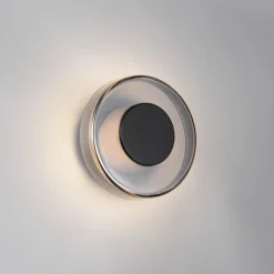 Applique Camera Da Letto-Selezionato da Mazzolaluce Applique per camera da letto tonda led 10w 3000k nero opaco