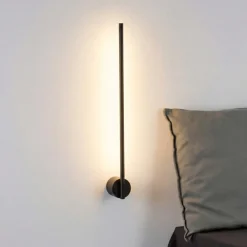 Applique Camera Da Letto-Selezionato da Mazzolaluce Applique per comodini bacchetta nera led 10w 3000k