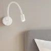 Applique Camera Da Letto-Selezionato da Mazzolaluce Applique per comodini camera da letto led 3w 3000k snodabile bianco