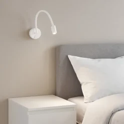 Applique Camera Da Letto-Selezionato da Mazzolaluce Applique per comodini camera da letto led 3w 3000k snodabile bianco