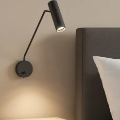 Applique Camera Da Letto-Selezionato da Mazzolaluce Applique per comodini camera da letto nero luce orientabile
