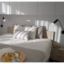 Applique Camera Da Letto-Selezionato da Mazzolaluce Applique per comodini camera da letto nero luce orientabile