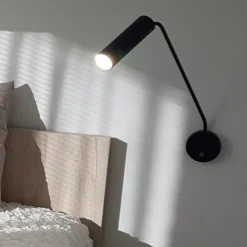 Applique Camera Da Letto-Selezionato da Mazzolaluce Applique per comodini camera da letto nero luce orientabile