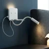 Applique Camera Da Letto-Perenz Illuminazione Applique per comodini mensola bianco level perenz 2 luci led