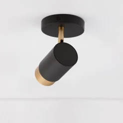 Applique Camera Da Letto-Selezionato da Mazzolaluce Applique per comodino camera da letto nero oro orientabile