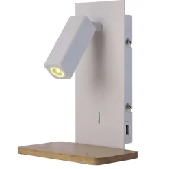 Applique Camera Da Letto-Selezionato da Mazzolaluce Applique per comodino camera da letto moderna bianca con porta usb