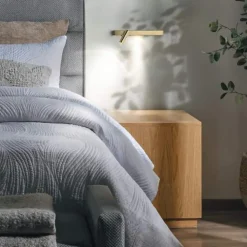 Applique Camera Da Letto-Ideal Lux Applique per comodino camera da letto bonne nuit-1 ap ottone