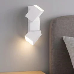 Applique Camera Da Letto-Selezionato da Mazzolaluce Applique per comodino camera da letto bianca due luci orientabili