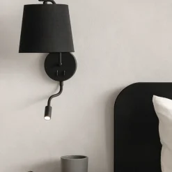Applique Camera Da Letto-Selezionato da Mazzolaluce Applique per comodino camera da letto nero moderna fp
