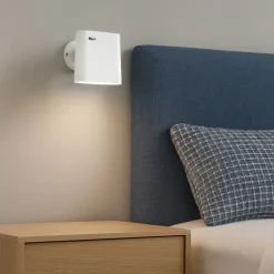Applique Camera Da Letto-Selezionato da Mazzolaluce Applique per comodino camera da letto bianco 6w 2700k orientabile