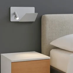 Applique Camera Da Letto-Selezionato da Mazzolaluce Applique per comodino camera da letto moderna grigio presa usb destra