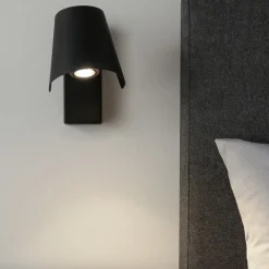 Applique Camera Da Letto-Selezionato da Mazzolaluce Applique per comodino camera da letto nero orientabile da lettura
