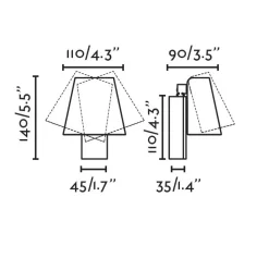 Applique Camera Da Letto-Selezionato da Mazzolaluce Applique per comodino camera da letto nero orientabile da lettura