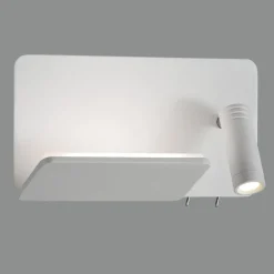 Applique Camera Da Letto-Selezionato da Mazzolaluce Applique per comodino lato destro multifunzione usb luce da lettura mensola