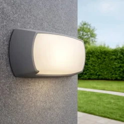 Applique Da Esterno-Top Light Applique per esterni andora grigia anti corrosione ip66