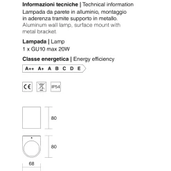 Applique Da Esterno-IsyLuce Applique per esterni antracite moderna
