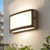 Applique Da Esterno-Selezionato da Mazzolaluce Applique per esterni color caffe rettangolare led 3000k ip65