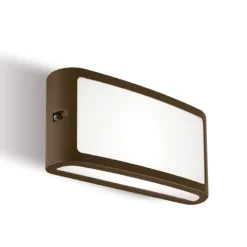 Applique Da Esterno-Selezionato da Mazzolaluce Applique per esterni color caffe rettangolare led 3000k ip65